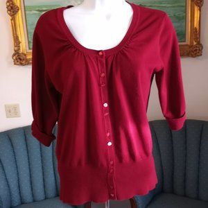 Maurices Burgundy Sweater Size Large EUC Top-Item #231